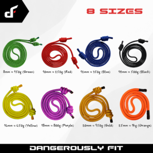 8 flow rope sizes