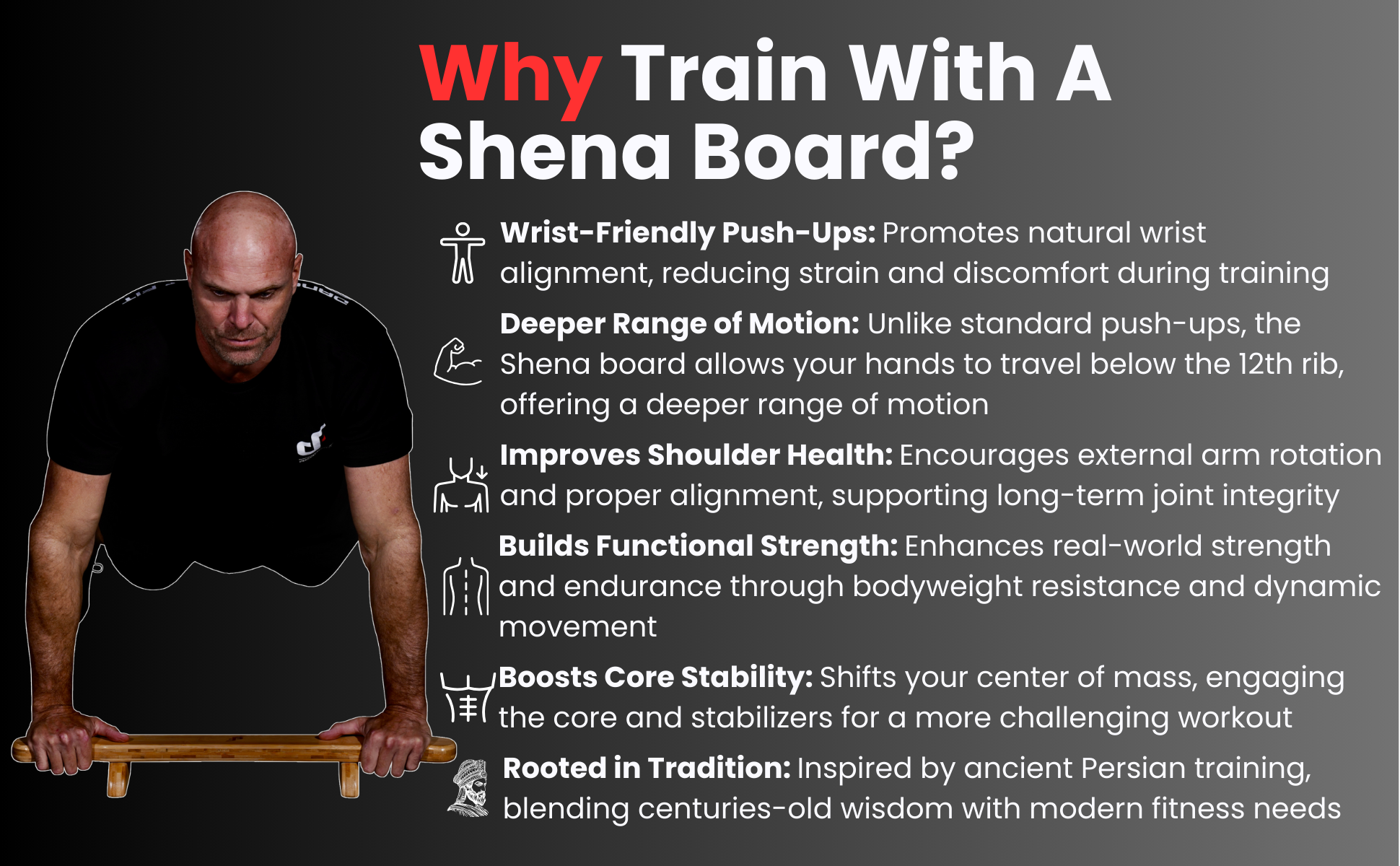 persian push up board benefits